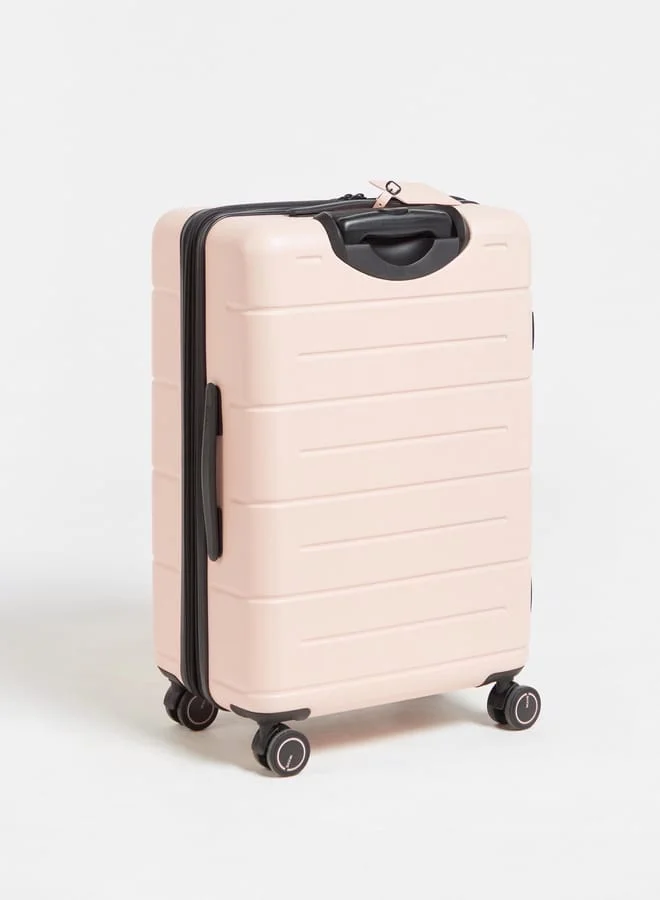 وايف Textured Hardcase Luggage Trolley Bag with Retractable Handle