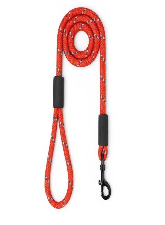 Zigly Lifestyle Reflective Rope Dog Leash - M (15mm) - Red | Durable Training Rope Leash for Medium Dogs| Lightweight, Comfortable Grip Strong Leash for Daily Walks - Image 3