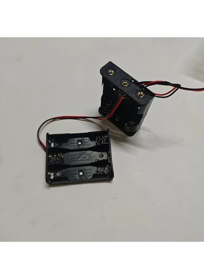 3 AA Battery Wire Box Uncovered Electronic Storage Compact Design Easy Organization - Image 2