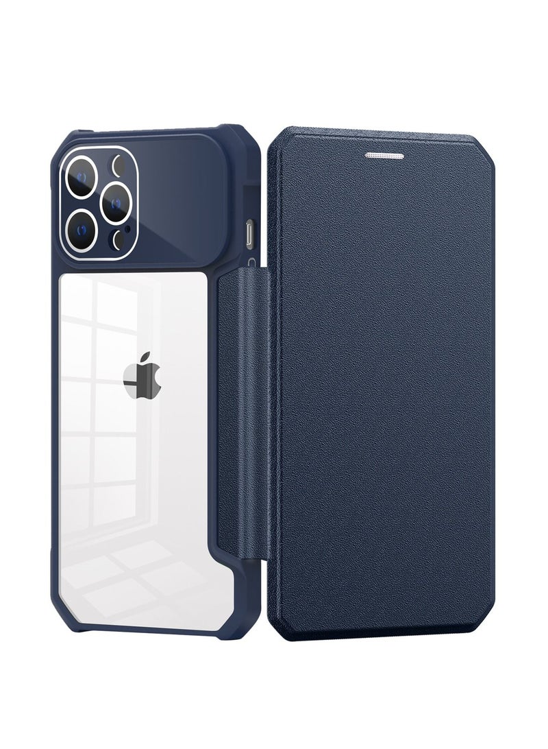 Suteni Flip Cover Magnetic Leather Card Slots Phone Case for iPhone - Image 1