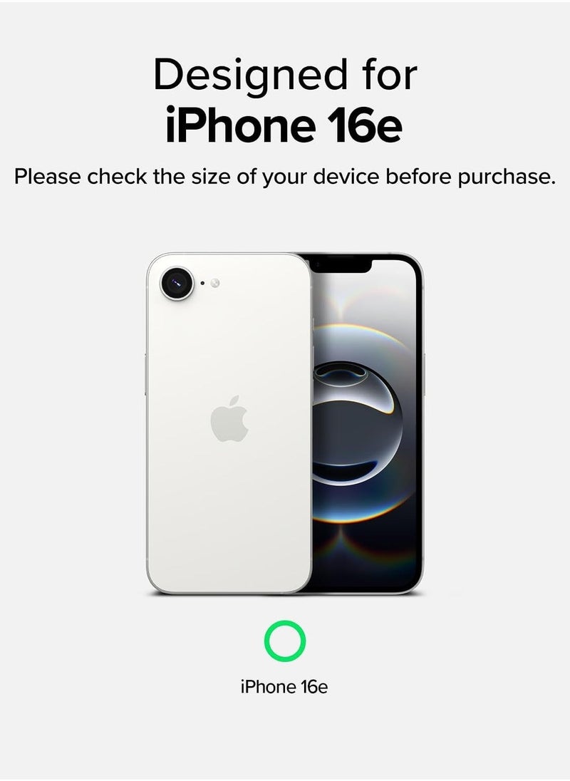 Compatible for iPhone 16e/SE4 Camera Lens Protector, One-Step Installation Tray Individual Metal Ring Tempered Glass Cover CD Pattern Case Friendly - Silver - Image 3