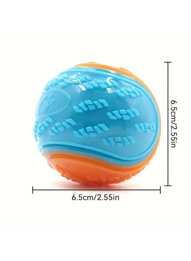 1 PC Squeaky Dog Toy Balls, Puppy Chew Toys for Teething, Free Non-Toxic,Training Ball Dog Interactive Dog Ball for Medium, Large & Small Dogs - Image 4