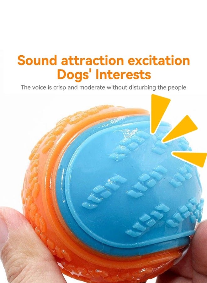 1 PC Squeaky Dog Toy Balls, Puppy Chew Toys for Teething, Free Non-Toxic,Training Ball Dog Interactive Dog Ball for Medium, Large & Small Dogs - Image 2