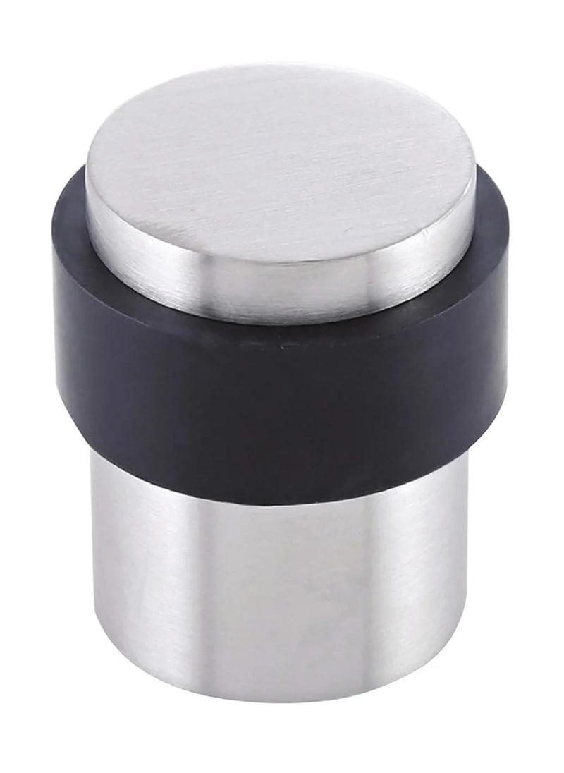 Floor Mounted Stainless Steel 304 Door Stop Door Stopper Matt with Black Rubber  - Image 1