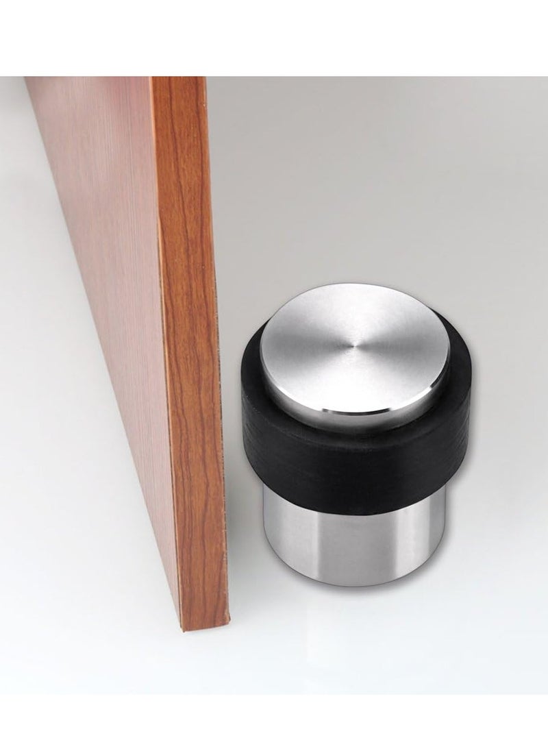 Floor Mounted Stainless Steel 304 Door Stop Door Stopper Matt with Black Rubber  - Image 4