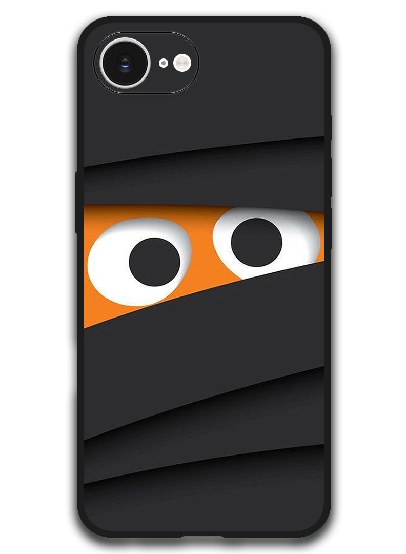 Theodor Case Compatible with Apple iPhone 16e 6.1 Inch Protection Shockproof Bumper Cover - Two Eyes Appearing - Image 1