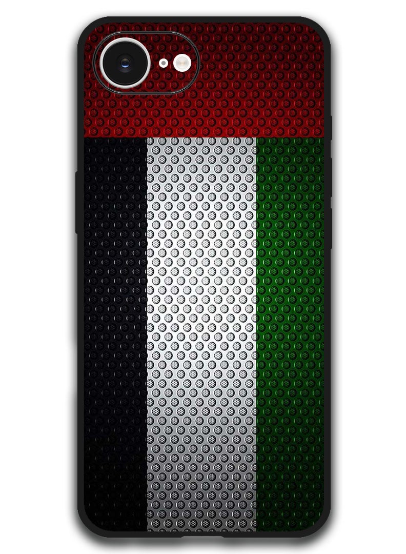 Theodor Case Compatible with Apple iPhone 17e / 16e 6.1 Inch Protection Shockproof Bumper Cover - UAE Flag - Image 1