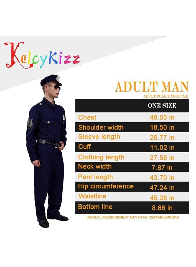 KalcyKizz Adult Police Costume for men - Image 4