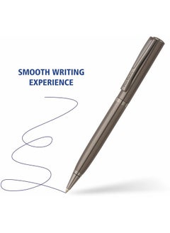 pierre cardin Golden Eye Gun Metal Premium Ball Pen With Twist Mechanism | Elegant Gun Metal Trims & Stylish Looks | Ideal For Christmas, New Year & Corporate Gifting  - Image 3