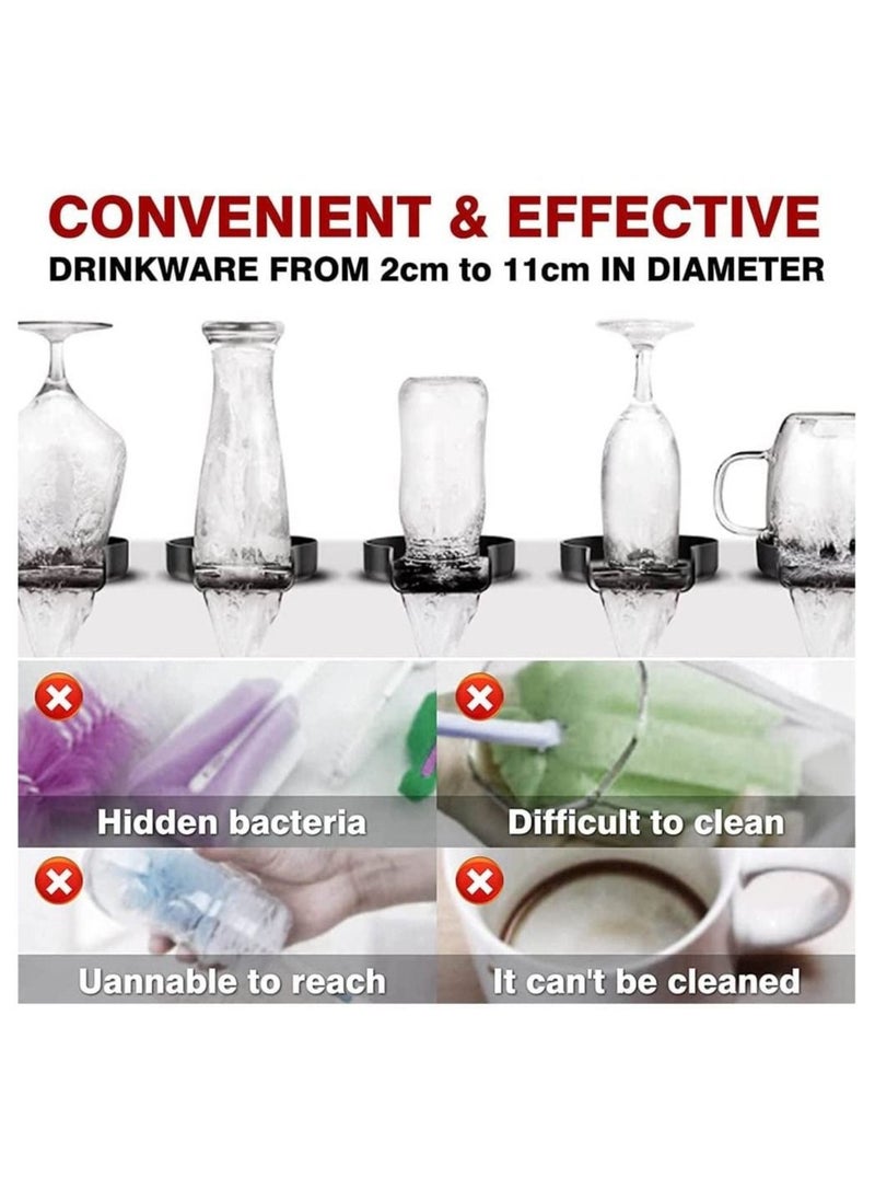 Generic - Glass Rinser for Kitchen Sink, DMG Automatic Cup Rinser with Accessories,Faucet Glass Rinser,Quick Cup Washer for Kitchen Sink,automatic flushing device,Quick Rinser forBaby Bottle,Bar Glass Rinse - Image 1