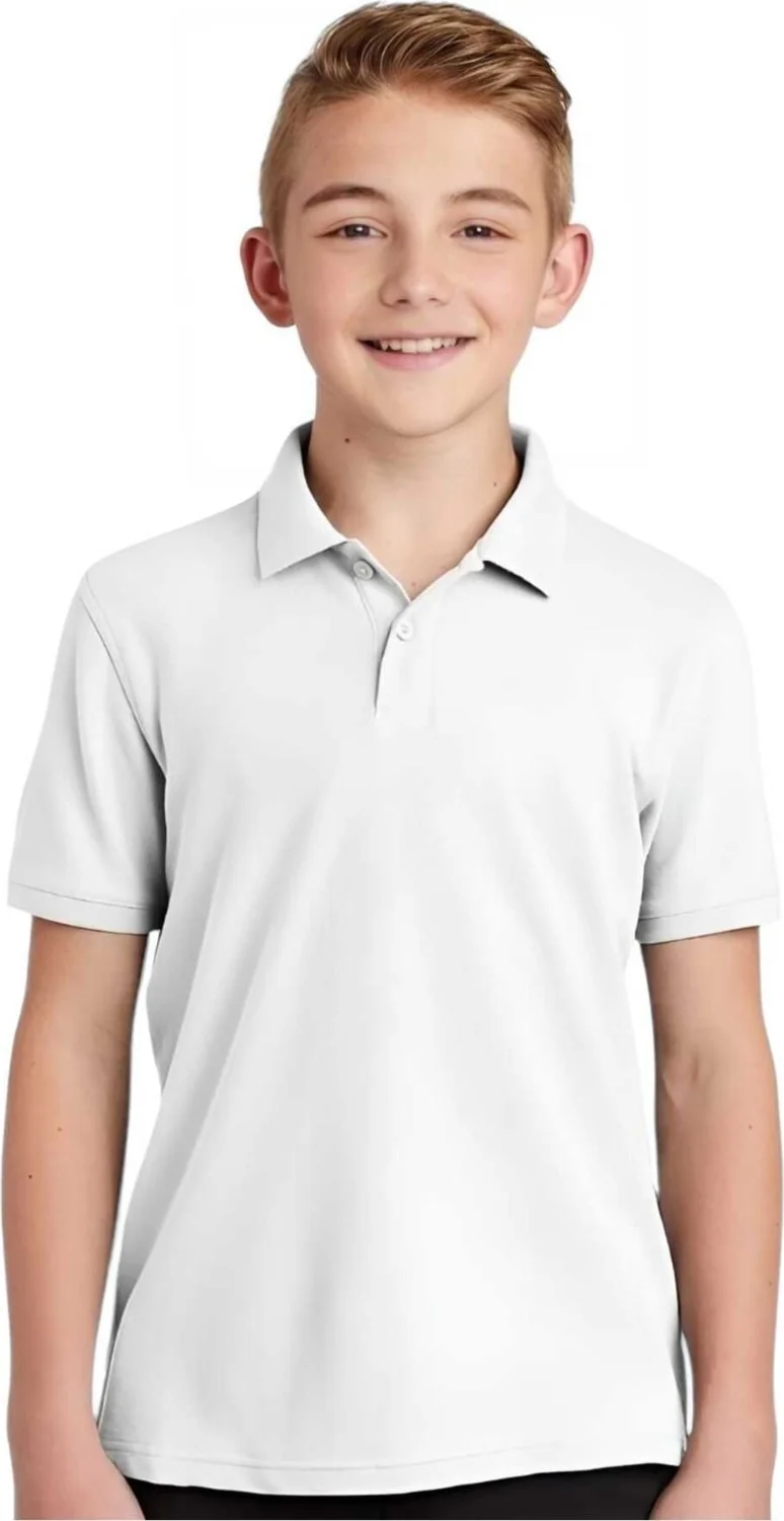تيزجيلسين 3-Piece Boys Cotton Polo Collar T-Shirt Daily and School Uniform School T-Shirt