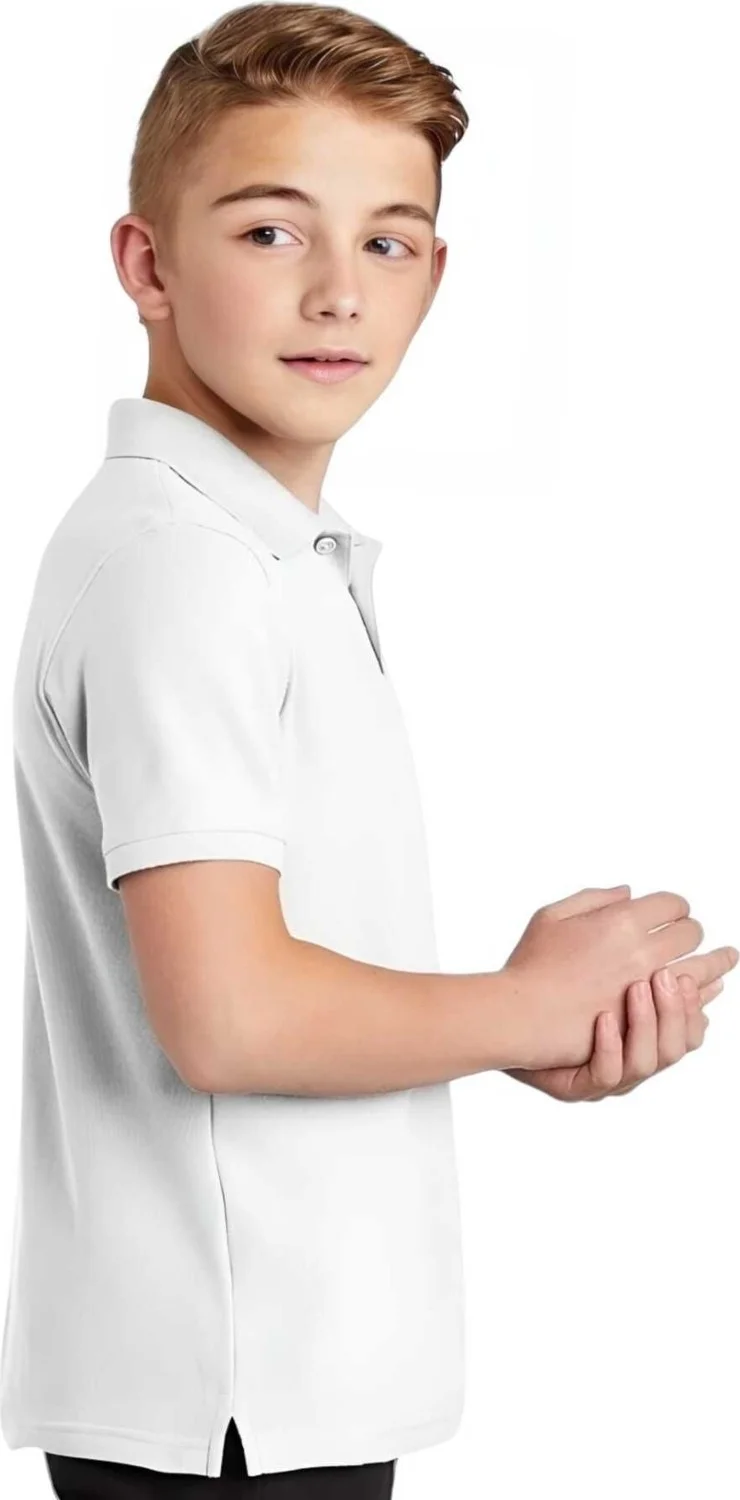 تيزجيلسين 3-Piece Boys Cotton Polo Collar T-Shirt Daily and School Uniform School T-Shirt