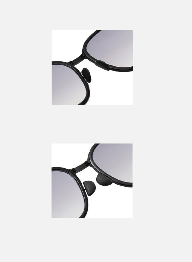 Generic Foldable TR Super Elastic Frame Sunglasses Suitable for All Face Shapes Black Neutral Glasses Fashionable and Lightweight Glasses, Influencer's Choice  - Image 4