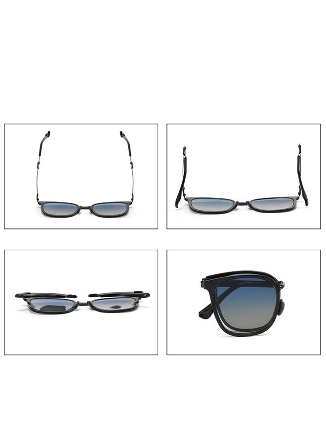 Generic Foldable TR Super Elastic Frame Sunglasses Suitable for All Face Shapes Black Neutral Glasses Fashionable and Lightweight Glasses, Influencer's Choice  - Image 5