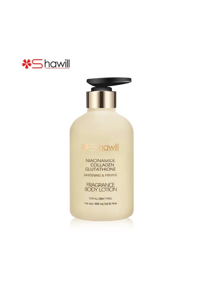 Shawill Niacinamide collagen gluthathione whitening and firming body lotion - Image 1