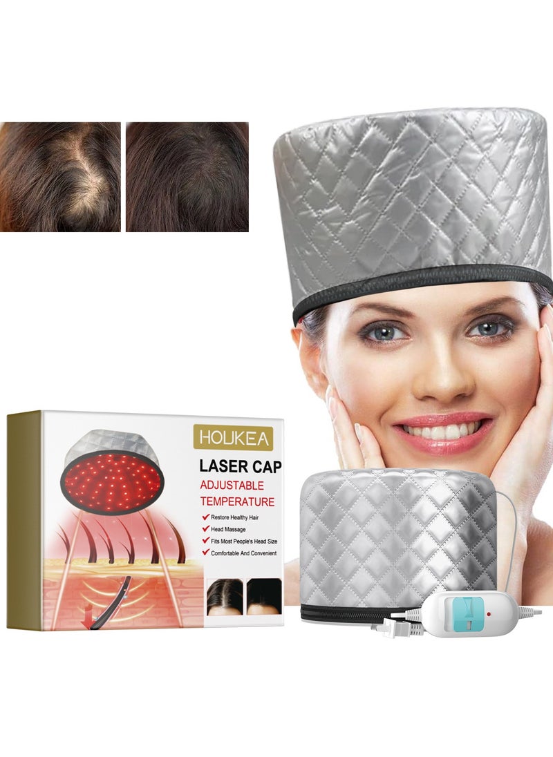 Generic Portable Thermal Steam Hair Cap - At-Home Deep Conditioning Treatment for Healthy Hair Growth & Repair  - Image 1