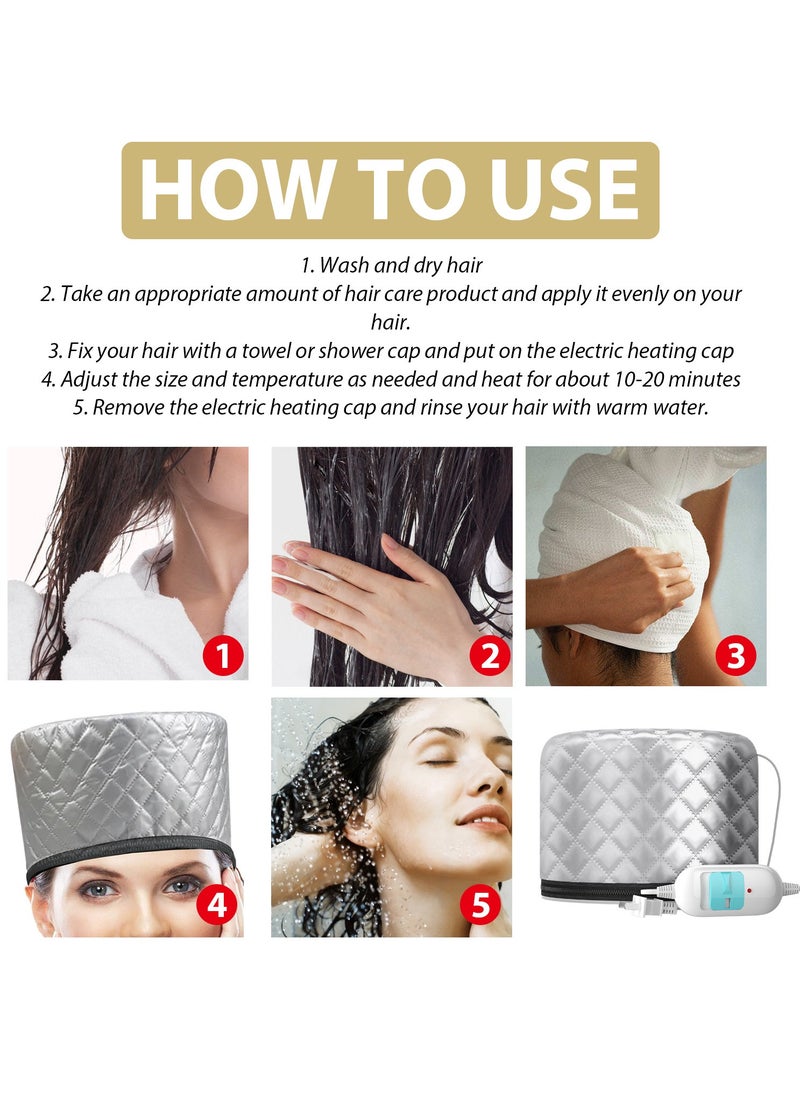 Generic Portable Thermal Steam Hair Cap - At-Home Deep Conditioning Treatment for Healthy Hair Growth & Repair  - Image 3