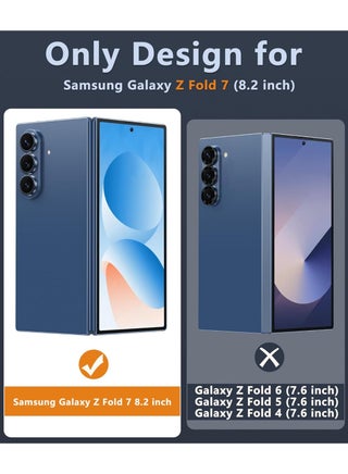 Samsung Galaxy Z Fold 7 Magsafe Case, Transparent Magnetic Cover for Z Fold 7 Hard PC Shockproof Protective Case for Z Fold 7, 8.2 inch - view 2