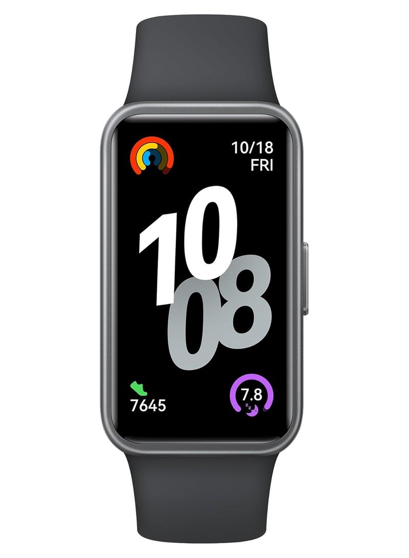 HUAWEI Band 10 Smart Watch, Metallic Design and Comfortable Wearing, Pro-level Sleep Analysis, Emotional Health Aid, 100 Workout Modes, Robust Battery Life, IOS and Android black - Image 2