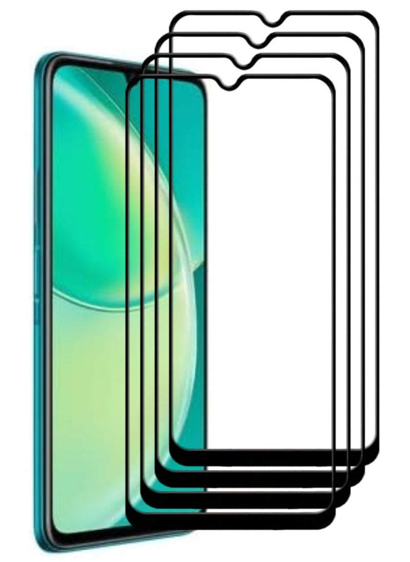 ACLIX 4 Pieces Antistatic ESD Dustproof Premium Quality High Definition Tempered Glass Screen Protector Designed For Huawei nova Y60 - Image 1