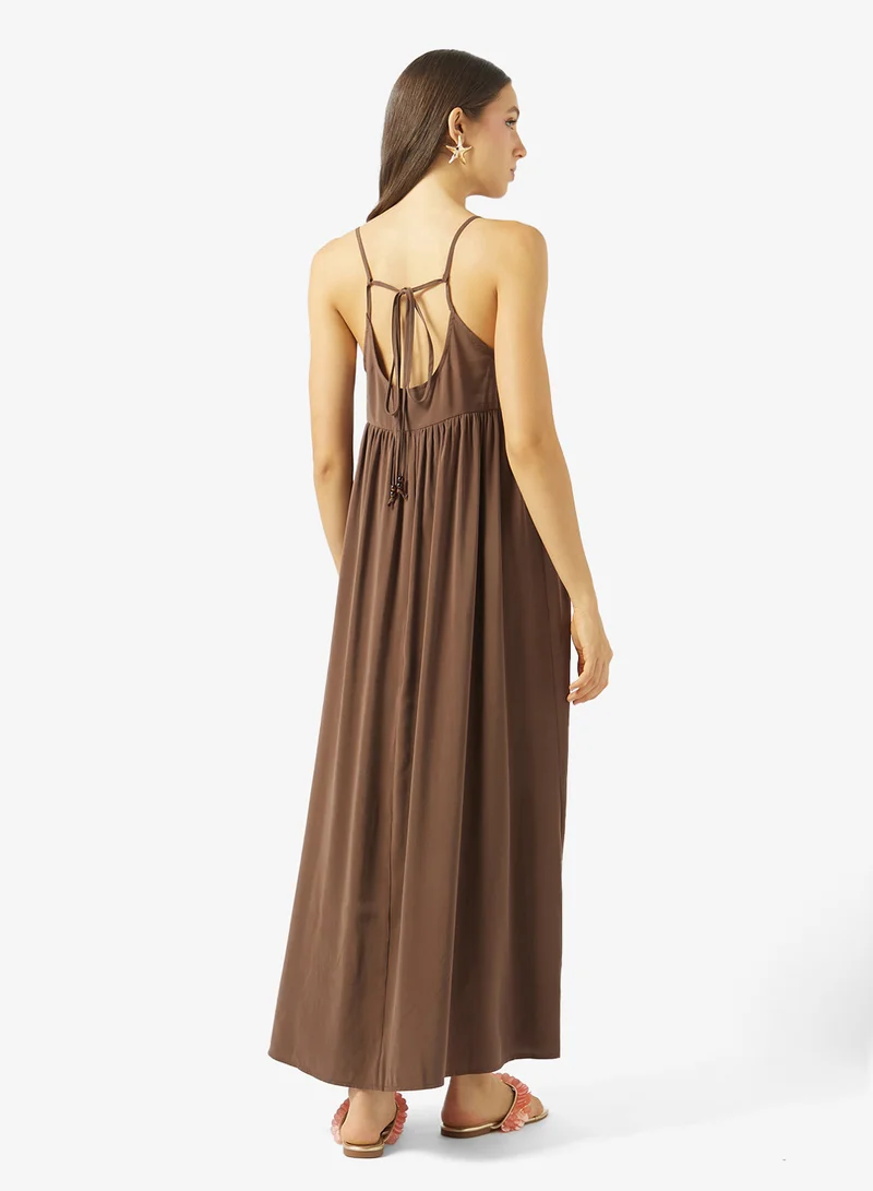 اونلي Oaklyn V-Neck String Maxi Dress