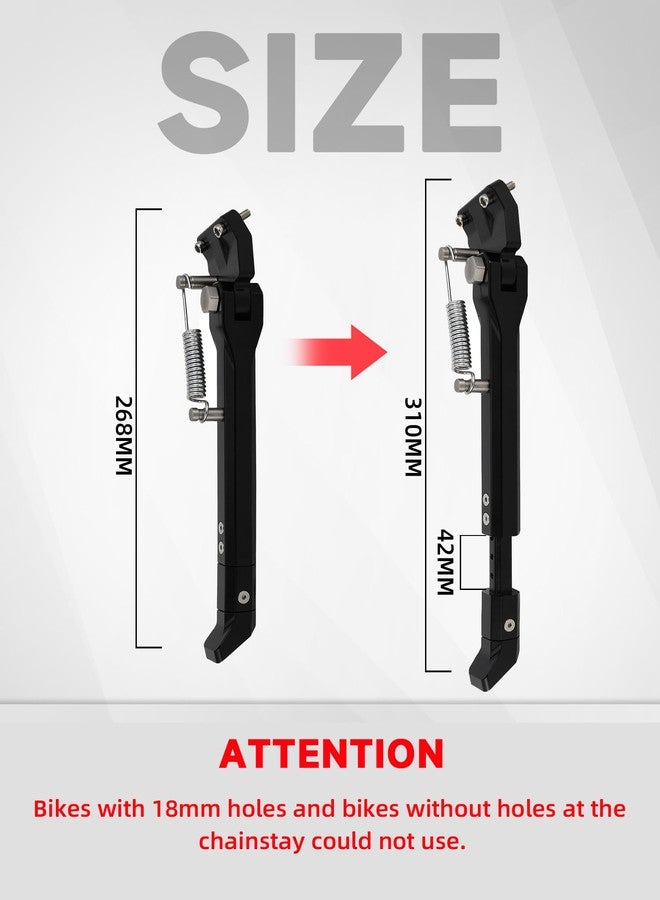 BAOUFF Kickstand for Super 73 S,CNC Aluminum Adjuster Side Kick Stand for Super73 S1/Super73 S2-Black - Image 3