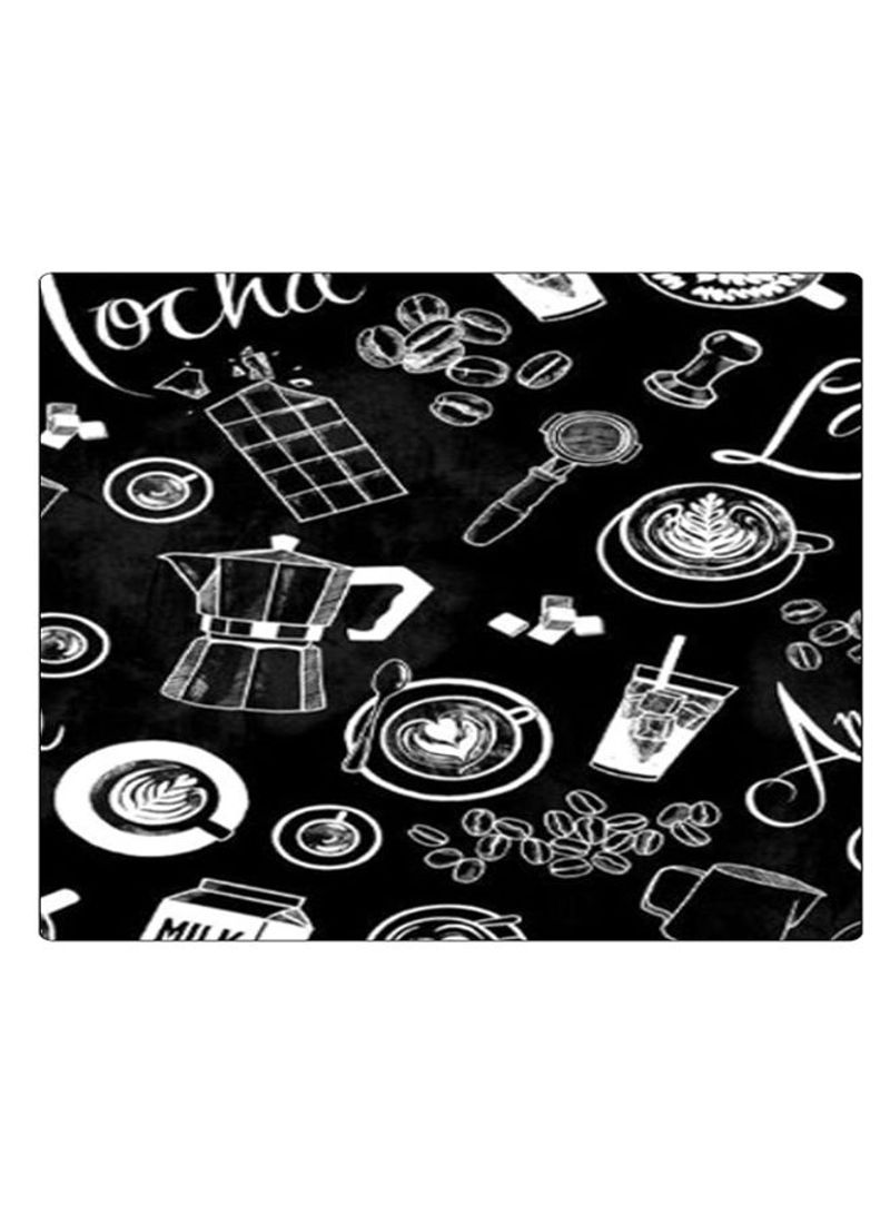 RKN Printed Anti-Slip Gaming Mouse Pad Black/White