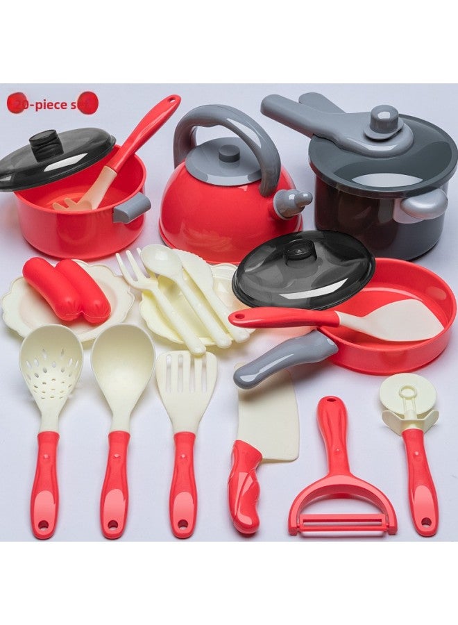 ألعاب مطبخ منزلية للأطفال تناسب الأطفال من سن 3 إلى 6 سنوات، محاكاة أدوات الطبخ في المطبخ