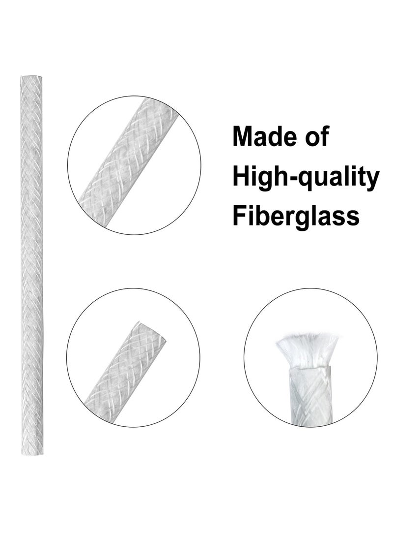 KASTWAVE 12Pcs Long Lasting Tiki Fiberglass Replacement Wick for Outdoor Torch Patio Lighting Garden Lamp Oil Lamp DIY Lighting Candle Replacement Wick - Image 2
