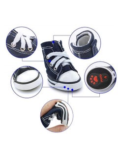 Pet Dog Puppy Nonslip Canvas Sport Shoes Sneaker Boots Rubber Sole