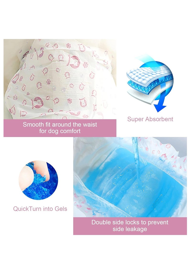 Pink Demon Disposable Pet Diapers Male Dogs Super Absorbent Soft Including 20 Count for Cats or Dogs 6-16.5 kg Blue Size L  - Image 3