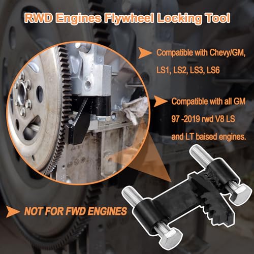 MOEBULB Flywheel Holding Locking Tool Compatible for 6.2 Engine 2014 2015 Chevrolet LS1 LS2 LS3 LS6 - Image 2