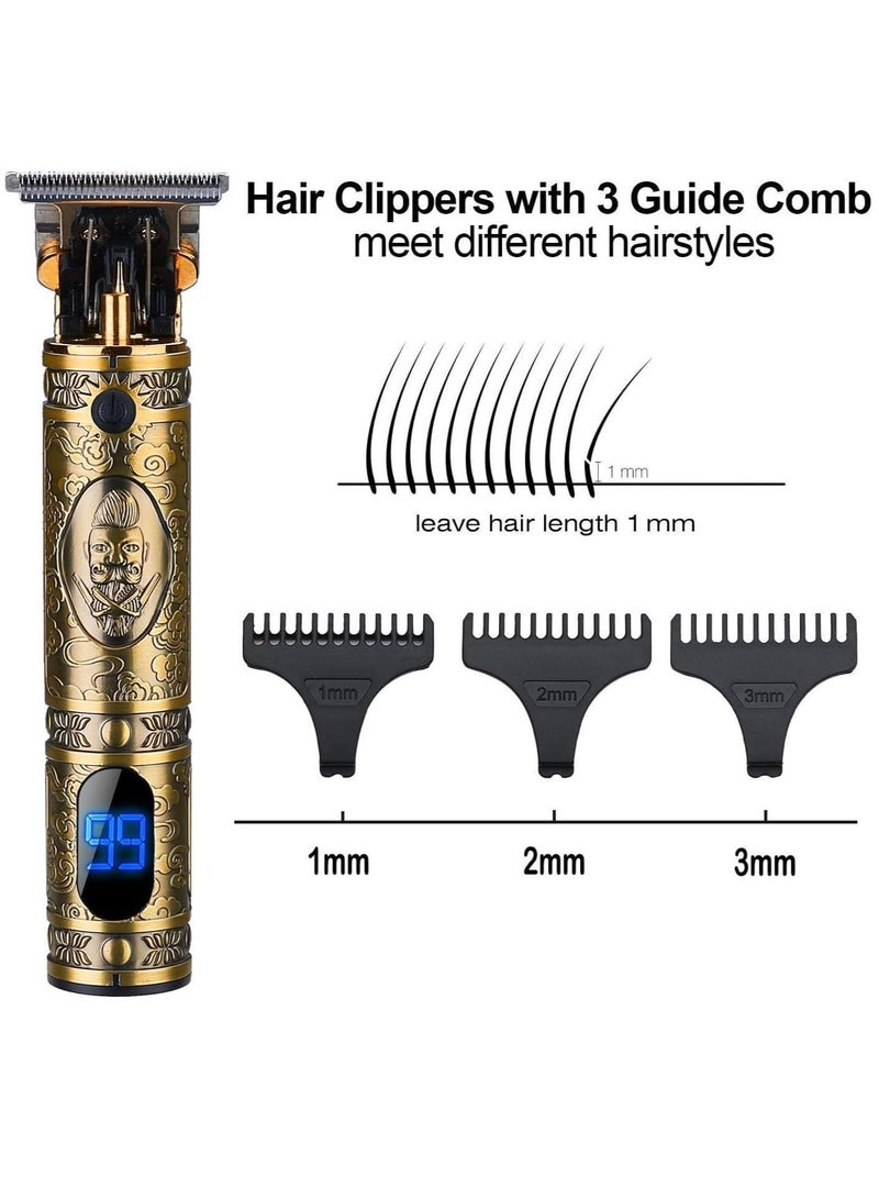 ماكينة قص الشعر للرجال، ماكينة تشذيب اللحية، ماكينة تشذيب بدون فجوات، ماكينة تشذيب على شكل حرف T لقص الشعر، ماكينة تشذيب لاسلكية للحلاقة الاحترافية، ماكينة قص الشعر، ماكينة قص الحواف - Image 5