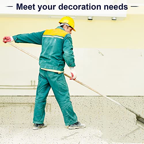 Timtin 700 G/ 1.54 Lb Blend Decorative Color Chips Concrete Floor Coatings Paint Flakes for Garage Floor Paint Interior Exterior Walls Floors(Black, White, Brown, Yellow) - Image 4