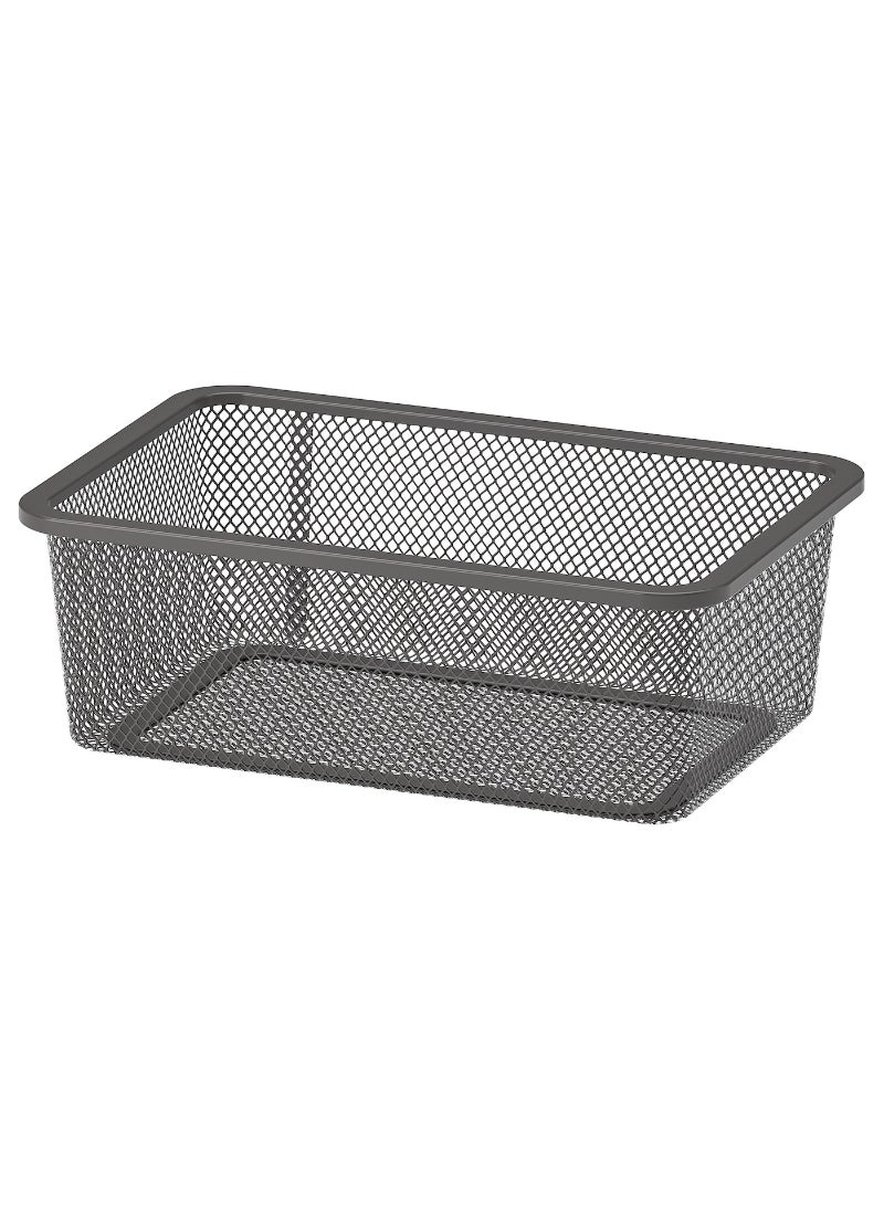 Mesh storage box Dark Grey 20x30x10 cm