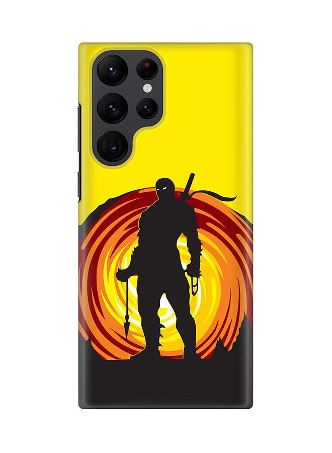 Stylizedd Case for Samsung Galaxy S22 Ultra 5G Snap Case Slim Snap Classic Series Shield Matte Finish Print - Ninja Typhoon