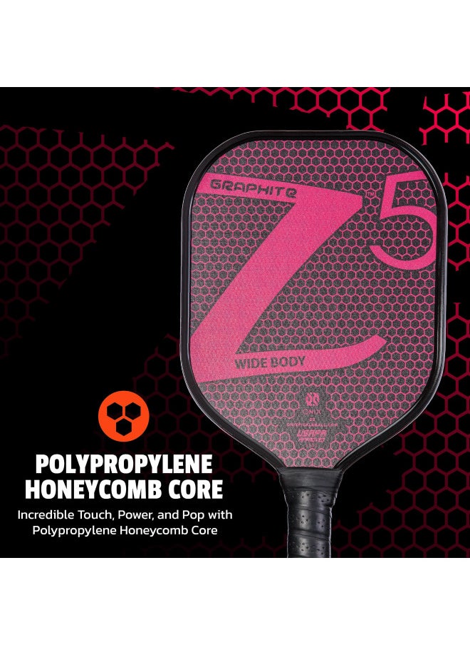 Onix ONIX Graphite Z5 Pickleball Paddle (Graphite Carbon Fiber Face with Rough Texture Surface, Cushion Comfort Grip and Nomex Honeycomb Core for Touch, Control, and Power), Pink  - Image 2