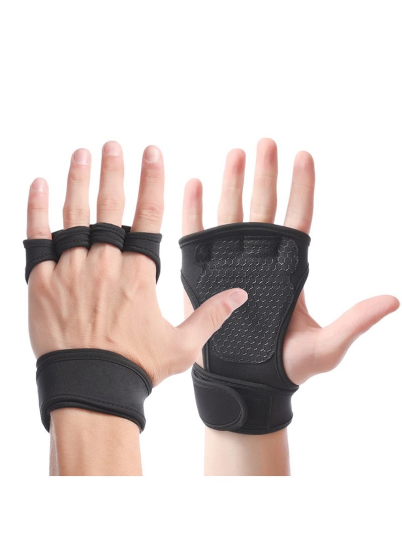 KASTWAVE Ventilated Gym Workout Gloves Cross Training Weightlifting Gloves with Built-in Wrist Wrap Support for Men and Women | Non-Slip Silicone Padding, Palm Protection & Wrist Protection - Image 1