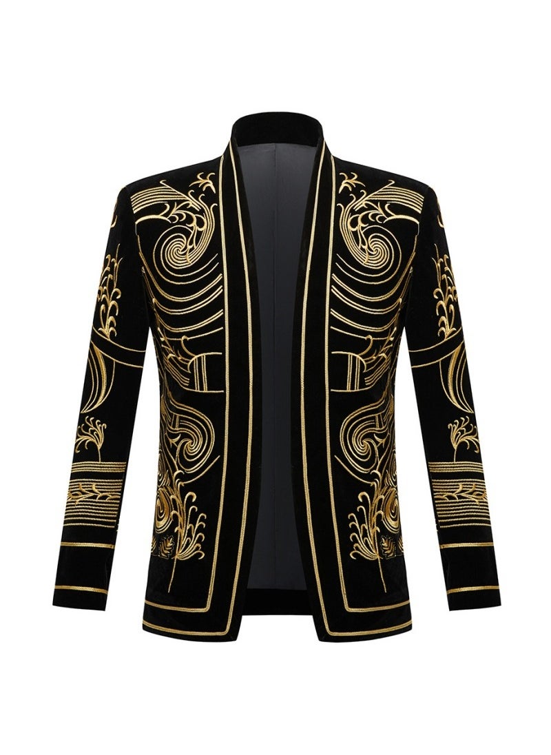 Shougu Velvet Heavy Industry Embroidered Suit Jacket  - Image 1