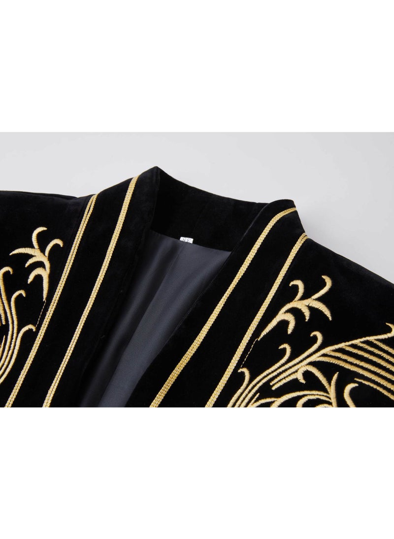 Shougu Velvet Heavy Industry Embroidered Suit Jacket  - Image 3