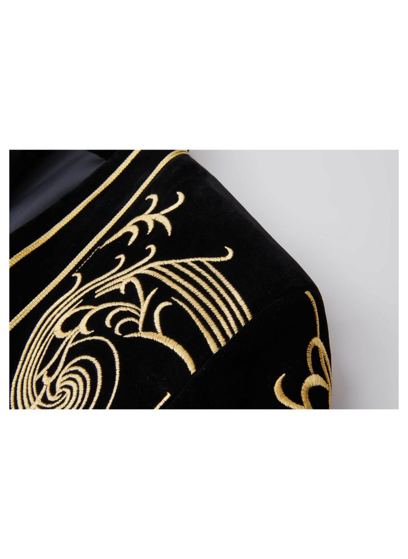 Shougu Velvet Heavy Industry Embroidered Suit Jacket  - Image 4