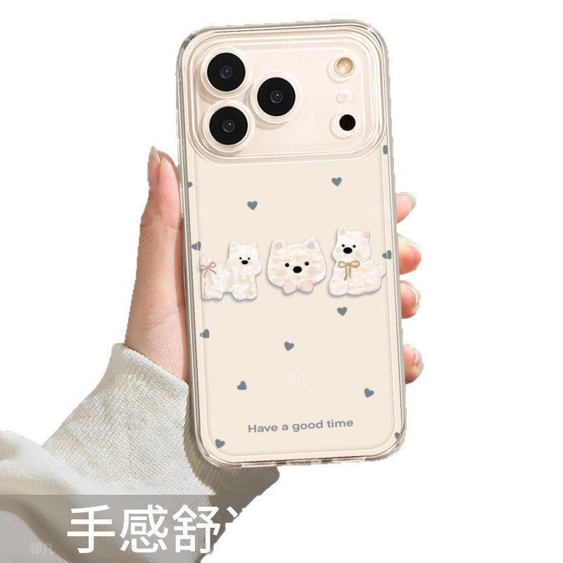 Cute Puppy Suitable for Apple 16Pro Mobile Phone Case 14 New Iphone15Promax Cartoon 13 Stylish 17 - Image 1