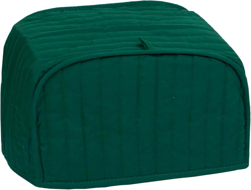 Ritz Premium Universal Two Slice Toaster Cover, 11.25" x 5.75" x 7", Polyester and Cotton Quilted, Fingerprint Protector, Super Soft Appliance Cover And Dust Cover, Dark Green - Image 1