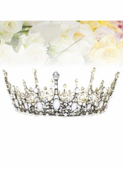 Excefore Vintage Baroque Crystal Princess Diadem Wedding Bridal Diamante Rhinestone Tiara Crowns Pageant Quinceanera Prom Hair Jewelry  - Image 5