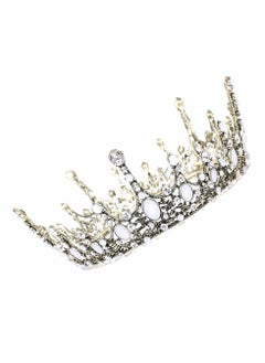 Excefore Vintage Baroque Crystal Princess Diadem Wedding Bridal Diamante Rhinestone Tiara Crowns Pageant Quinceanera Prom Hair Jewelry  - Image 3