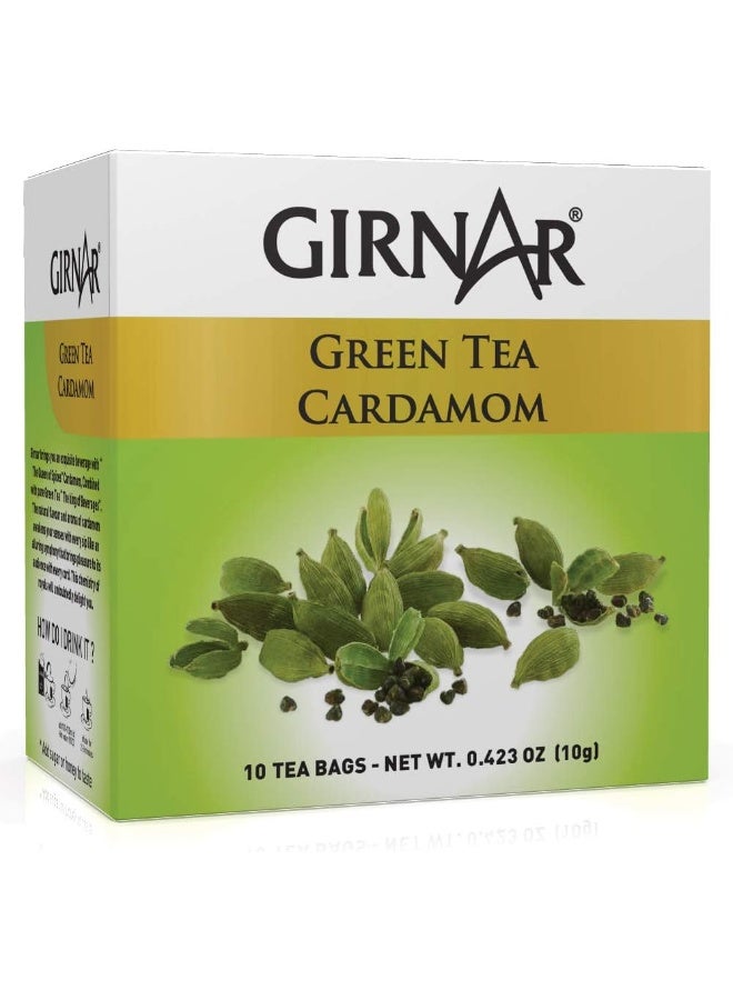 Girnar أكياس شاي جيرنار الأخضر مع الهيل - Image 1