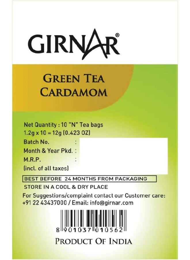 Girnar أكياس شاي جيرنار الأخضر مع الهيل - Image 3