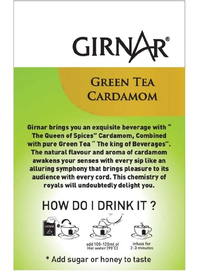 Girnar أكياس شاي جيرنار الأخضر مع الهيل - Image 4