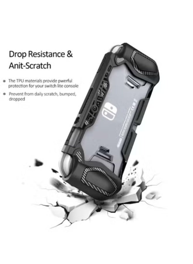 fantasize Smart Switch Lite Protective Case for Nintendo, Daily Gift Ergonomic Sturdy Full Protection Gift Idea with Thumb Grip Caps Sturdy Lite Case Full Protection Case for Family Happy Hours - Image 4