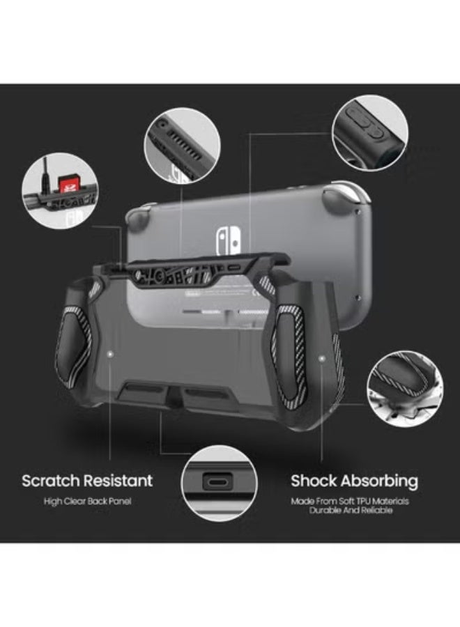 fantasize Smart Switch Lite Protective Case for Nintendo, Daily Gift Ergonomic Sturdy Full Protection Gift Idea with Thumb Grip Caps Sturdy Lite Case Full Protection Case for Family Happy Hours - Image 2